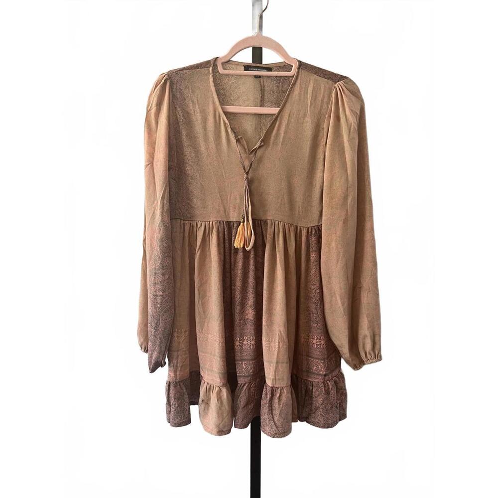 *Flawed* NWOT Karma Highway Elegant Boho Tunic Top - One Size